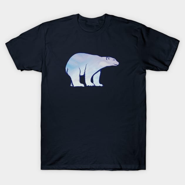 Polar Bear Art T-Shirt by bubbsnugg